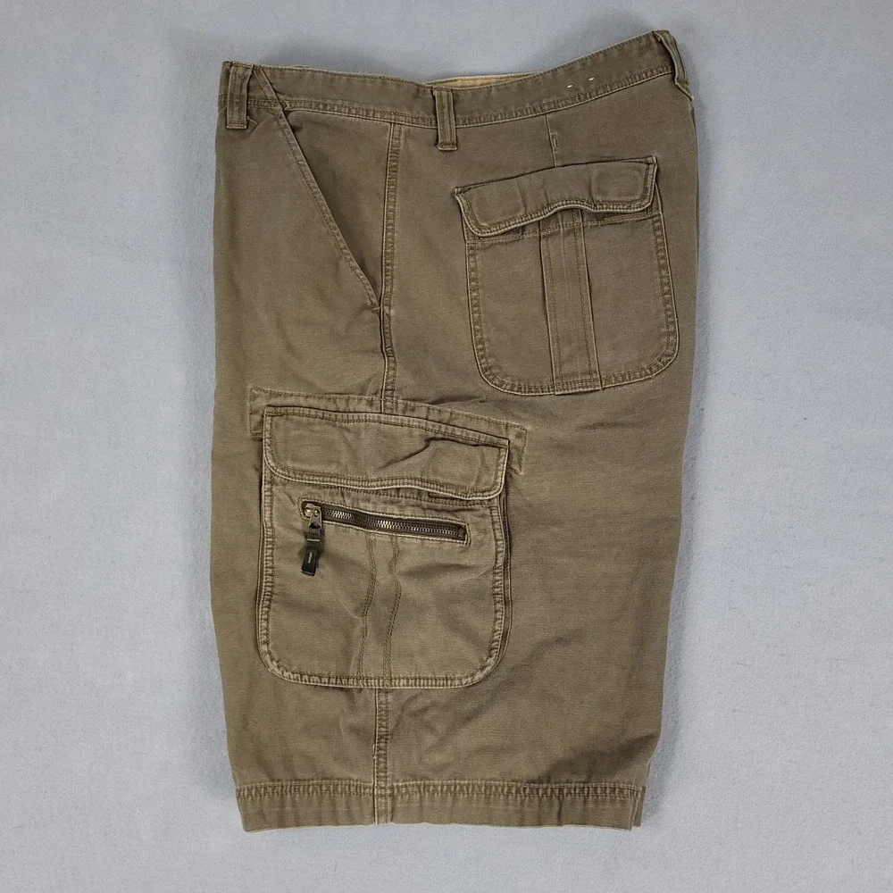 Unionbay Cargo Shorts Mens 40 Brown Tactical Relaxed Cotton YB41590